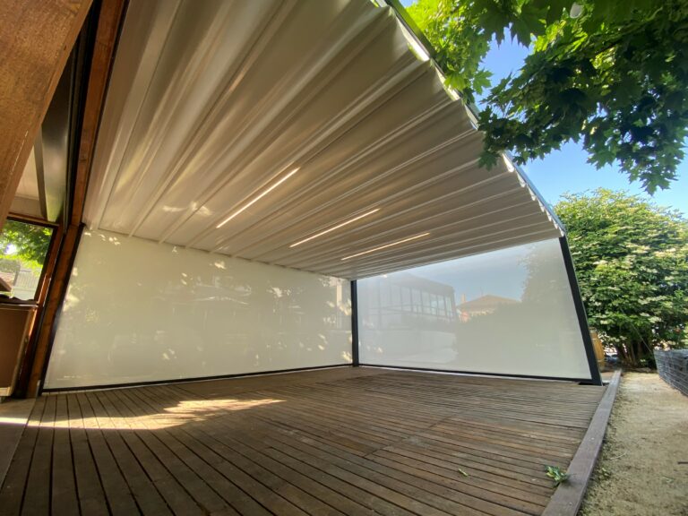 Pergola à toile rétractable