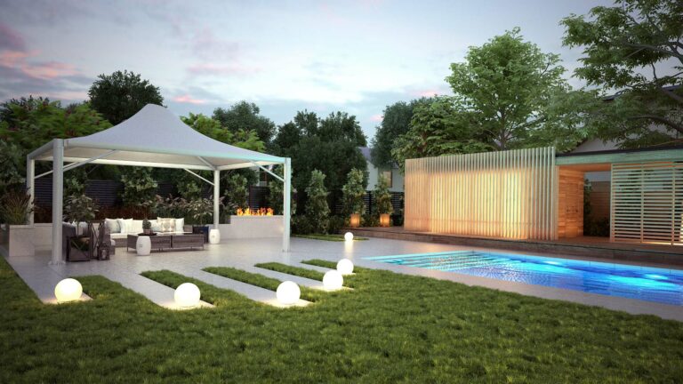 Structure bord de piscine